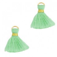 Borla estilo Ibiza 1.5cm - Gold-mint green